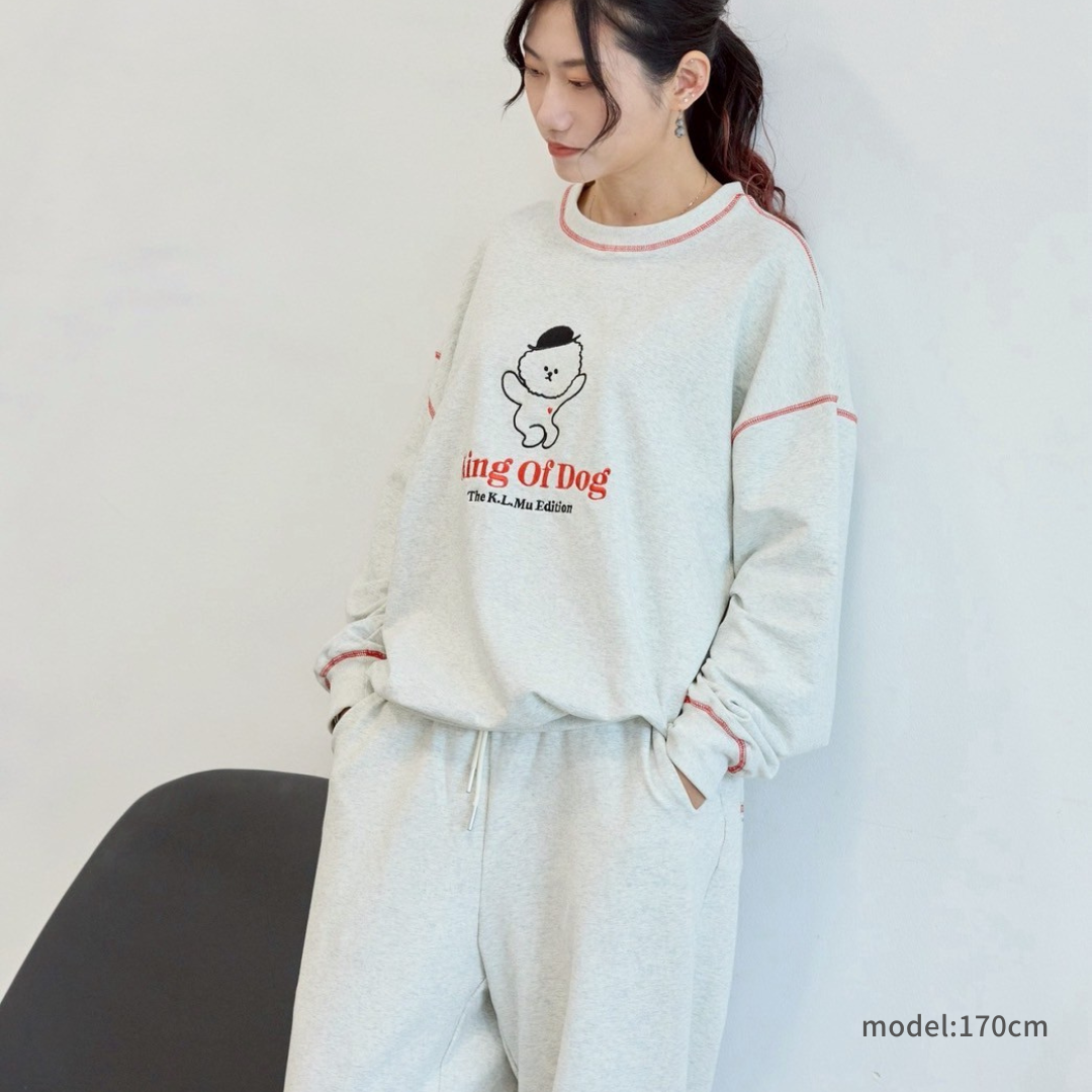 【即納】"King Of Dog" Long Sleeves T-Shirt for Owner / 「King Of Dog」ロングTシャツ for Owner