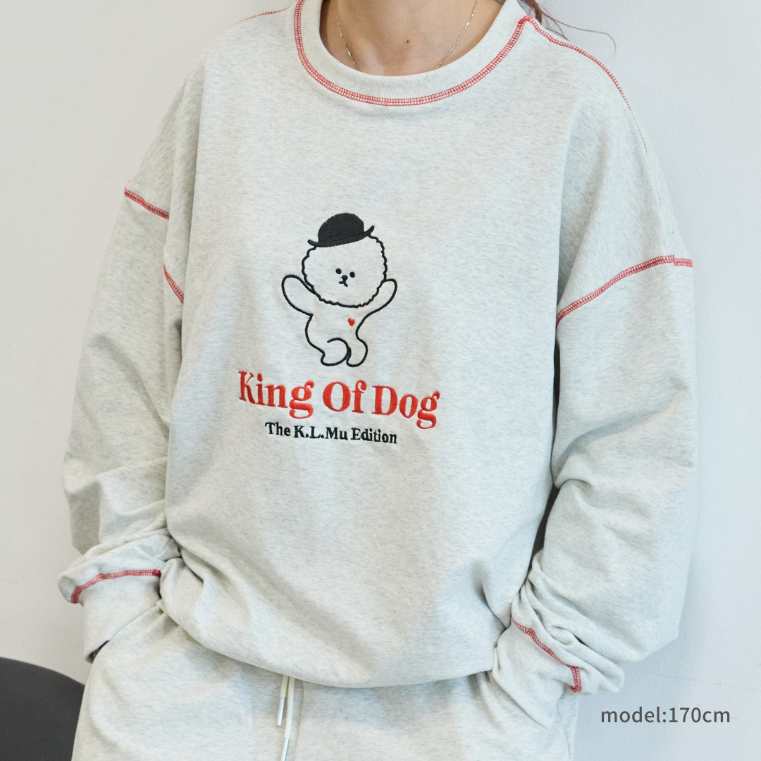 【即納】"King Of Dog" Long Sleeves T-Shirt for Owner / 「King Of Dog」ロングTシャツ for Owner