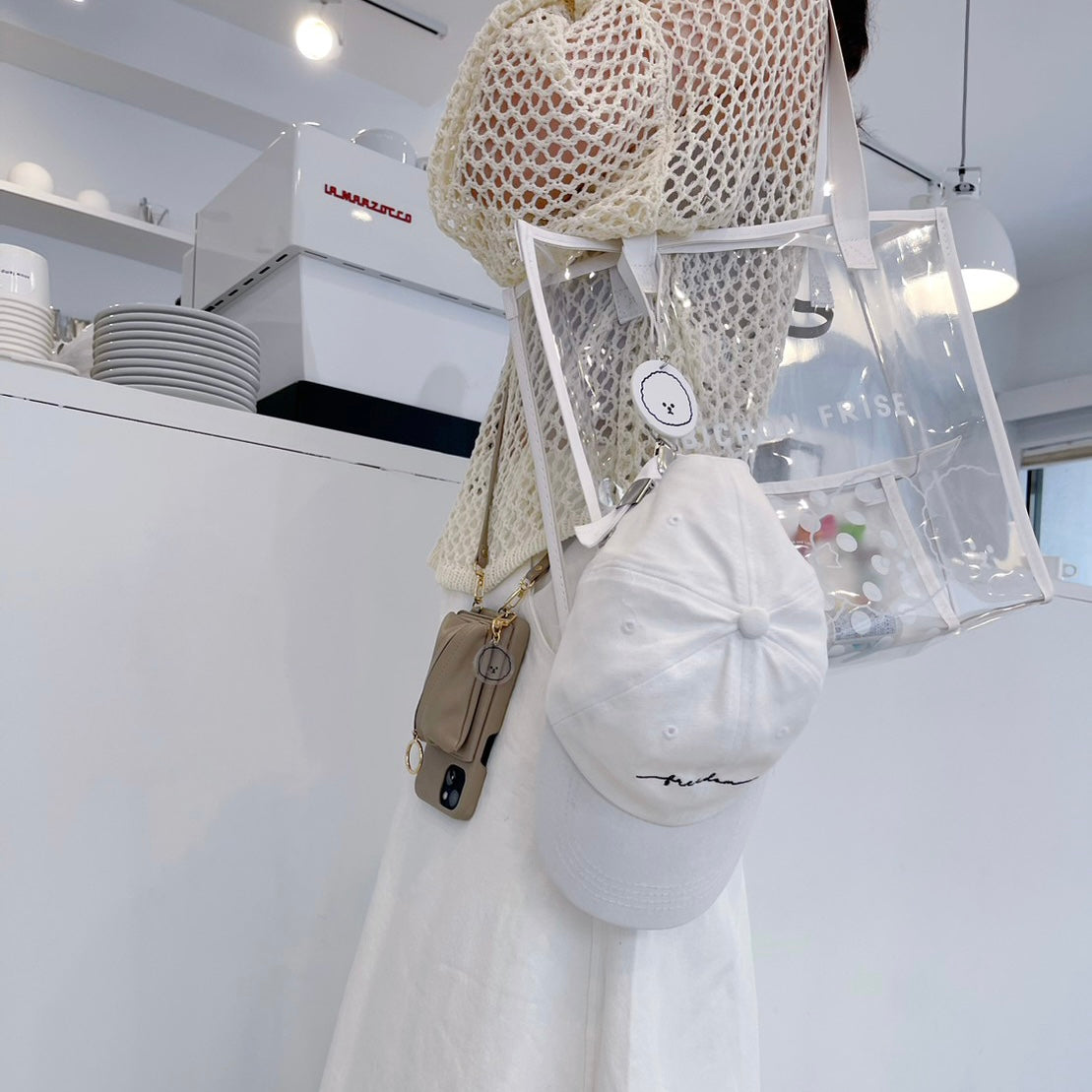 【即納】Bichon Frise Clear Bag 2 / ビションフリーゼクリアバッグ2