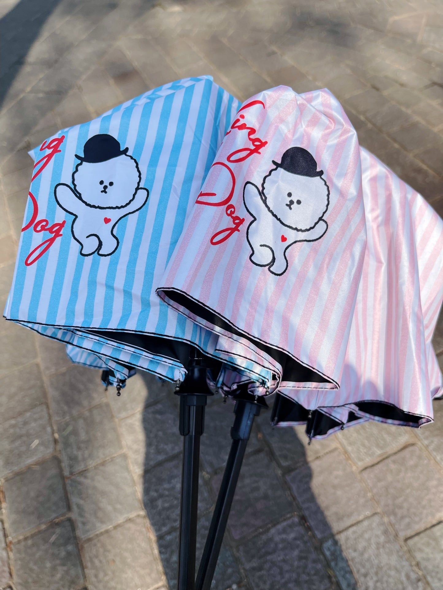 【即納】"King Of Dog" UV Folding Umbrella / 「King Of Dog」晴雨兼用折りたたみ傘