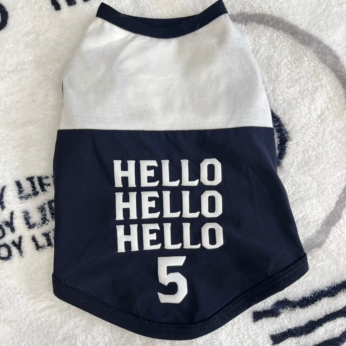 【New / 即納】"Hello" Mesh Tank Top for Pet / 「Hello」タンクトップ for Pet