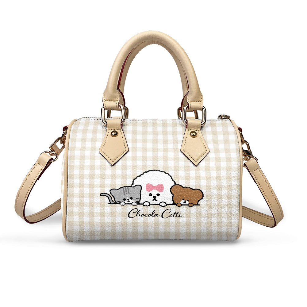 【 予約商品】"KLMuCCo" Gingham Mini Boston Bag / ギンガムミニボストンバッグ