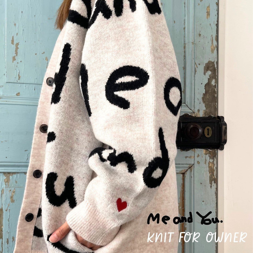 【2023AW】Me and You. Cardigan for owner / ニットカーディガン for owner