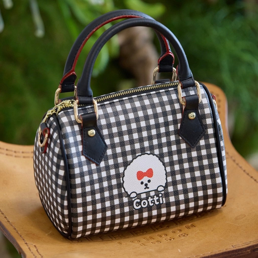 【 予約商品】"KLMuCCo" Gingham Mini Boston Bag / ギンガムミニボストンバッグ