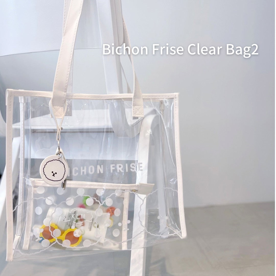 【New】Bichon Frise Clear Bag 2 / ビションフリーゼクリアバッグ2