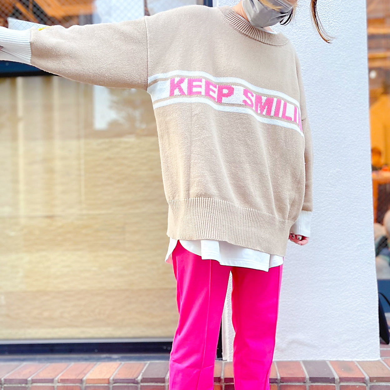 【 即納】"Keep Smiling" Knit for owner / オーナー用「キプスマ」ニット