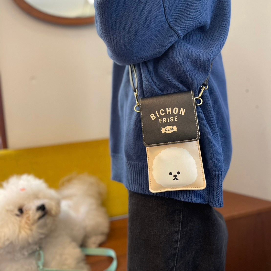【即納】Bichonfrise Smartphone Bag / ビションフリーゼスマホバッグ