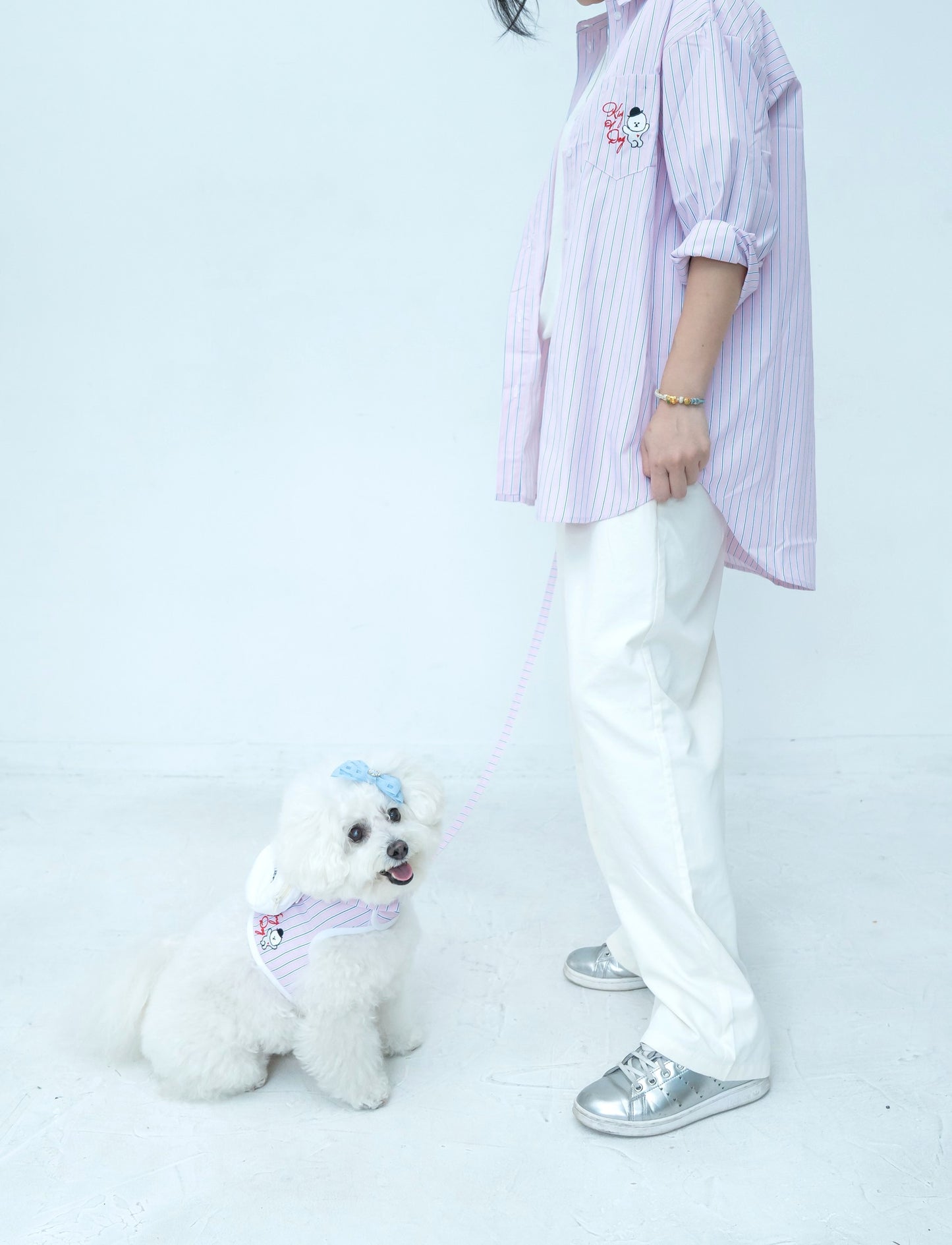 【即納】"King Of Dog" Stripe Shirt for Owner / 「King Of Dog」ストライプシャツ for Owner