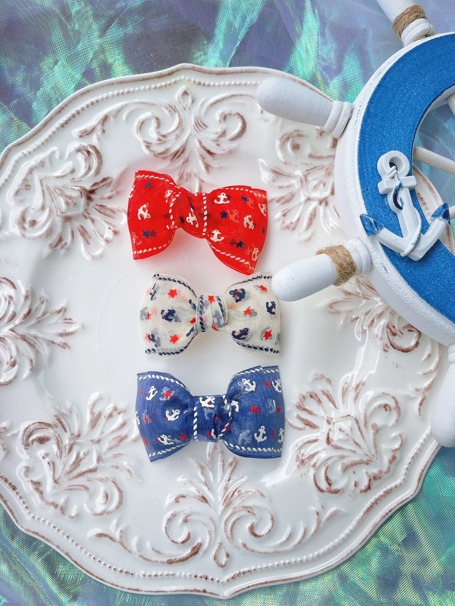 【即納】Marine Ribbon Pin / マリンリボンピン