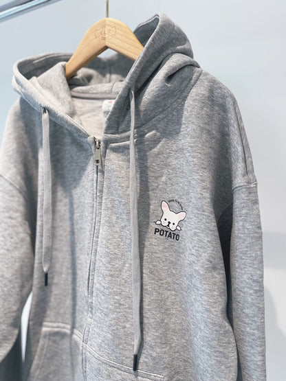 【予約商品】"KLMuCCo" Warm Zip-Up Hoodie / カスタム裏起毛ジップパーカー