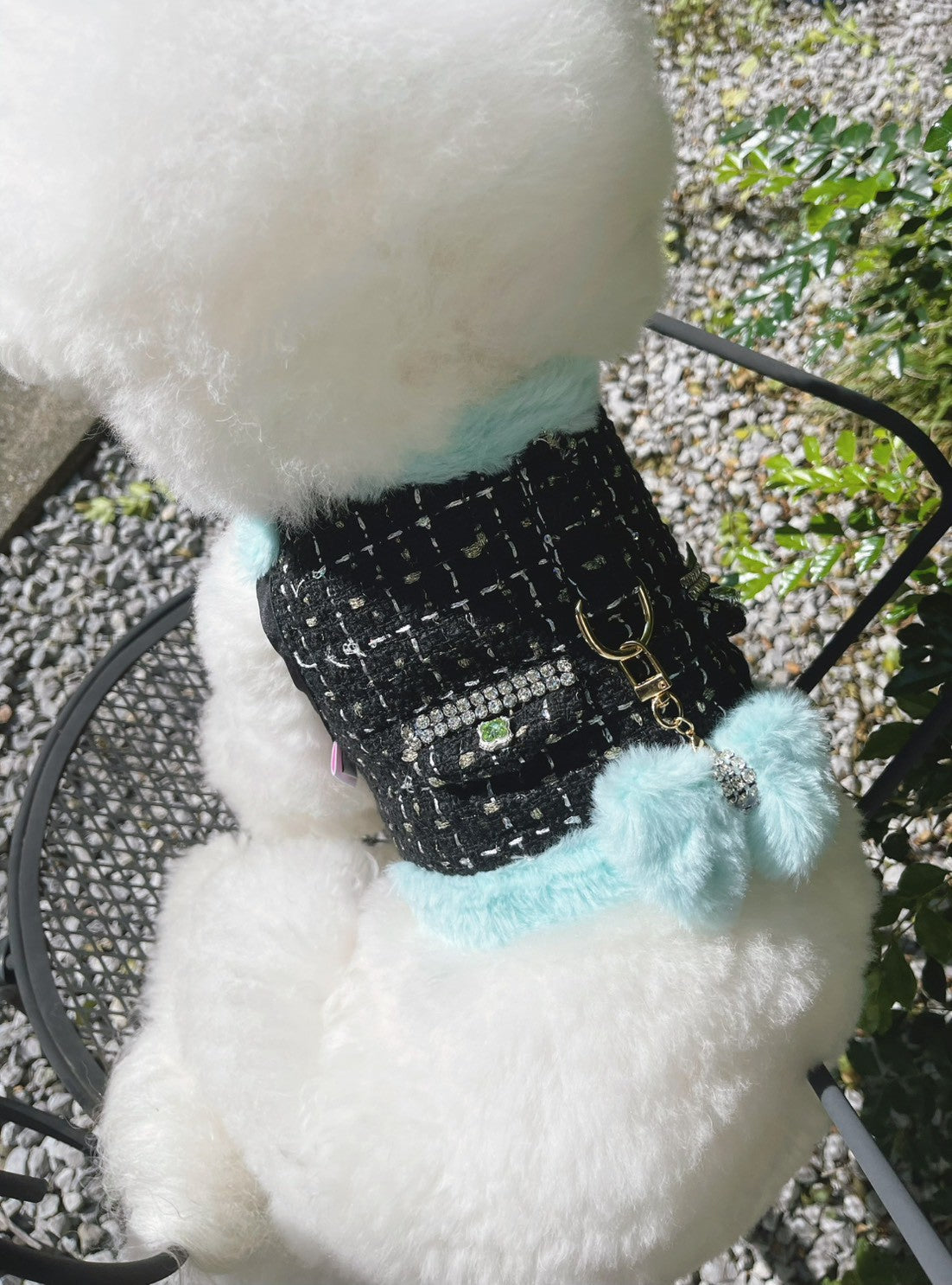 【Candy Series / 即納】Tweed Color Fur Wear Harness / ツイードカラーファーウェアハーネス