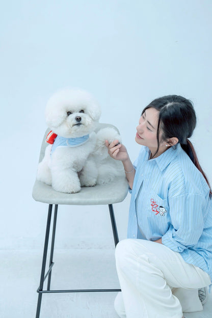 【即納】"King Of Dog" Stripe Shirt for Owner / 「King Of Dog」ストライプシャツ for Owner