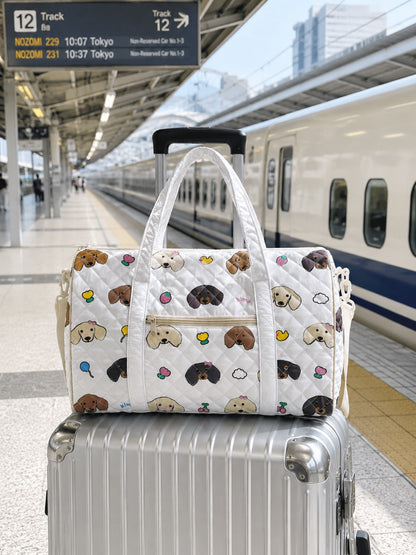 【予約商品】Random Face Quilting Travel Bag / ランダムフェイスキルティングトラベルバッグ