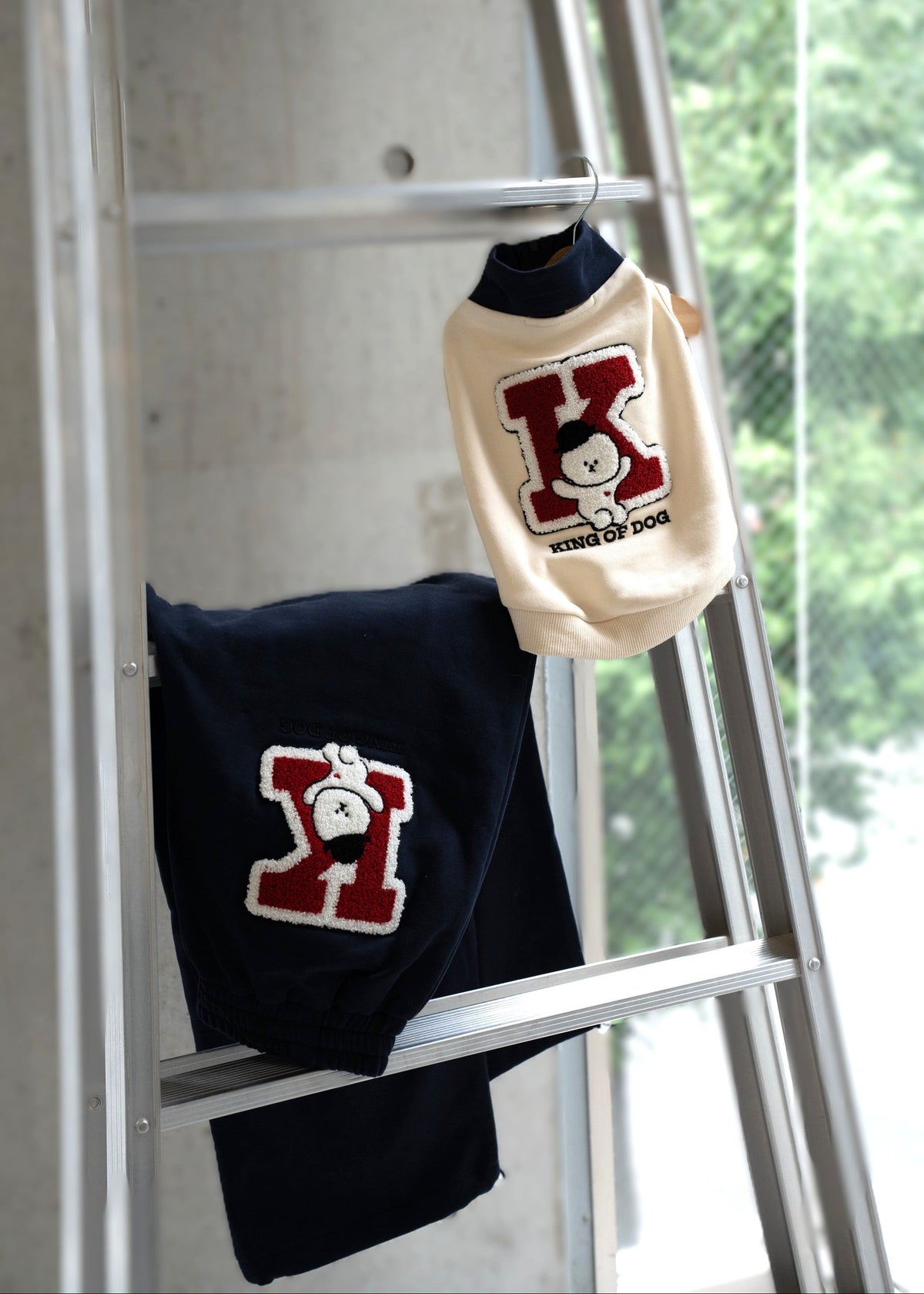 【即納】"King Of Dog" Navy Sweatpants for Owner / 「King Of Dog」ネイビースウェットパンツ for Owner