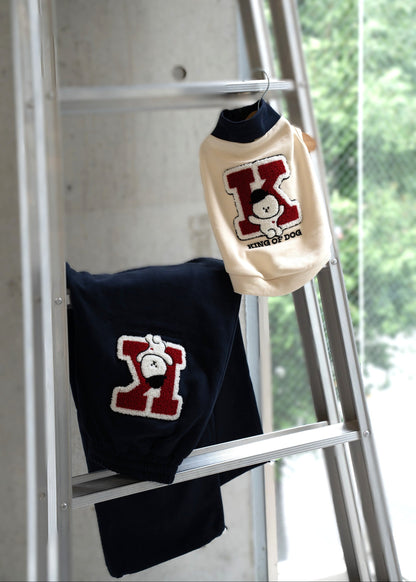 【即納】"King Of Dog" Navy Sweatpants for Owner / 「King Of Dog」ネイビースウェットパンツ for Owner