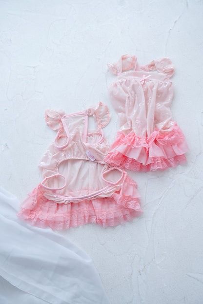 【Candy Series / 即納】Sheer Frill Rompers / シアーフリルローンパス