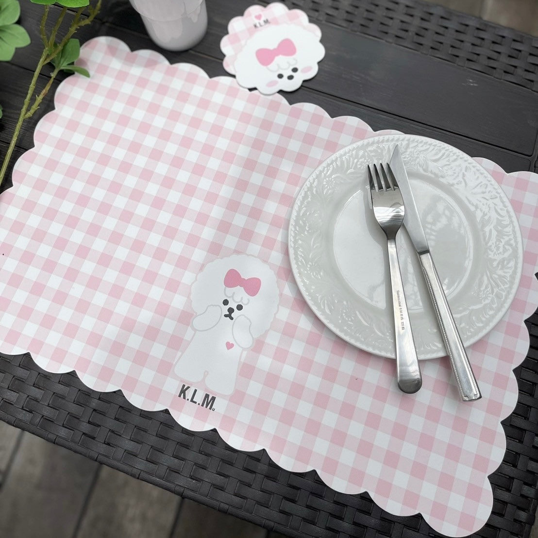 【New】"KLMuCCo Friends” Place mat & Coaster  / ランチョマット＆コースターセット