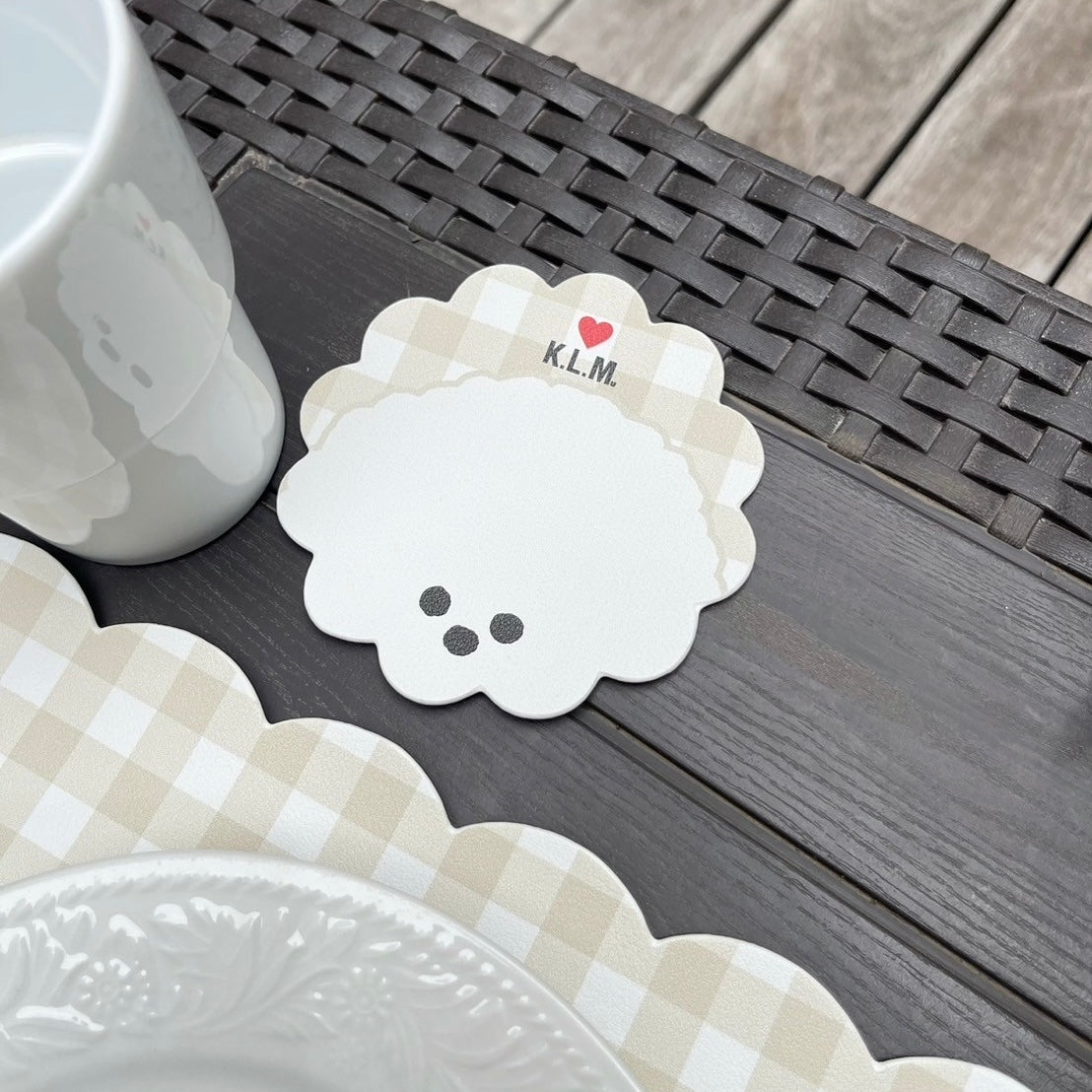 【New】"KLMuCCo Friends” Place mat & Coaster  / ランチョマット＆コースターセット