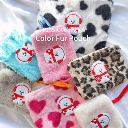 【即納】Color Fur Pouch / カラーファーポーチ