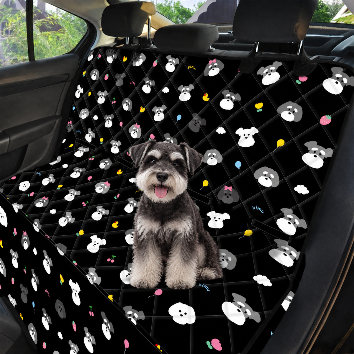 【予約商品】Random Face Quilting Car Seat Cover / ランダムフェイスキルティングカーシートカバー