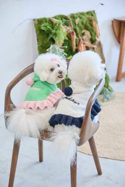 【即納】"Sundays" Knit Cape for Pet / 「Sundays」ニットケープ