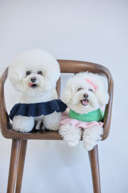 【即納】"Sundays" Knit Cape for Pet / 「Sundays」ニットケープ