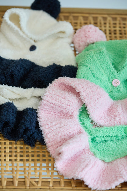 【即納】"Sundays" Knit Cape for Pet / 「Sundays」ニットケープ