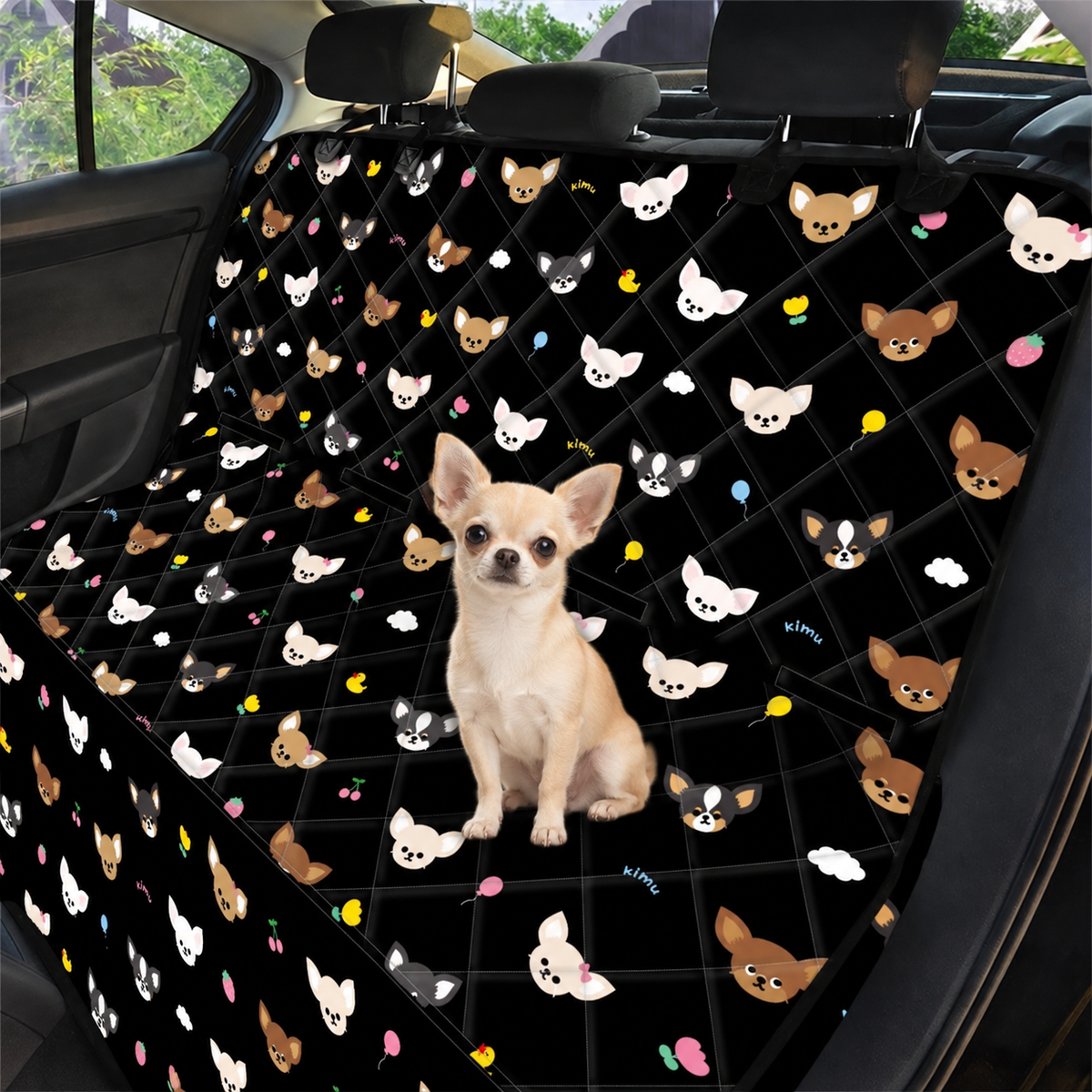【予約商品】Random Face Quilting Car Seat Cover / ランダムフェイスキルティングカーシートカバー