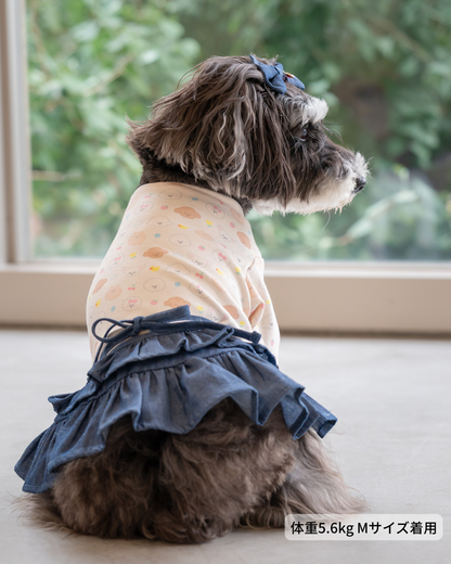 【即納】Denim Frill Skirt / デニムフリルスカート