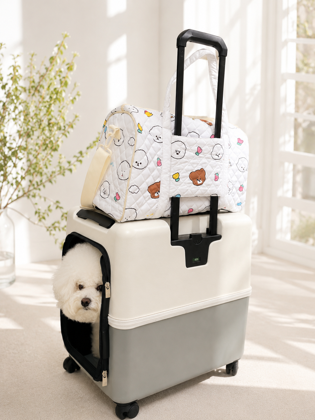 【予約商品】Random Face Quilting Travel Bag / ランダムフェイスキルティングトラベルバッグ