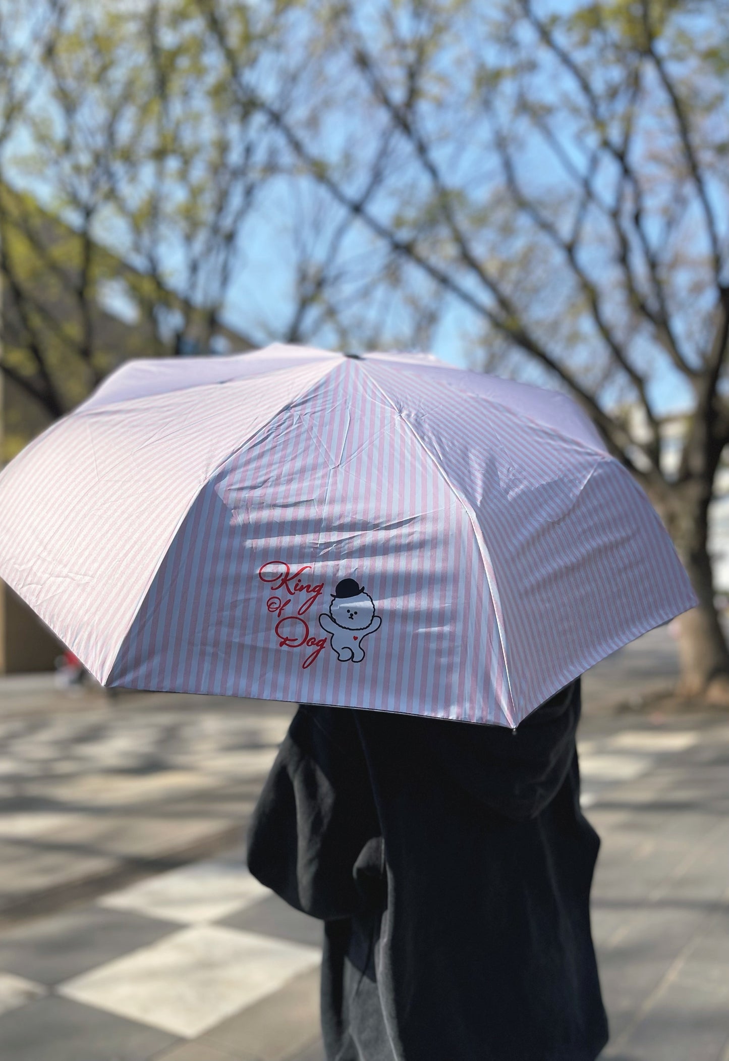 【即納】"King Of Dog" UV Folding Umbrella / 「King Of Dog」晴雨兼用折りたたみ傘