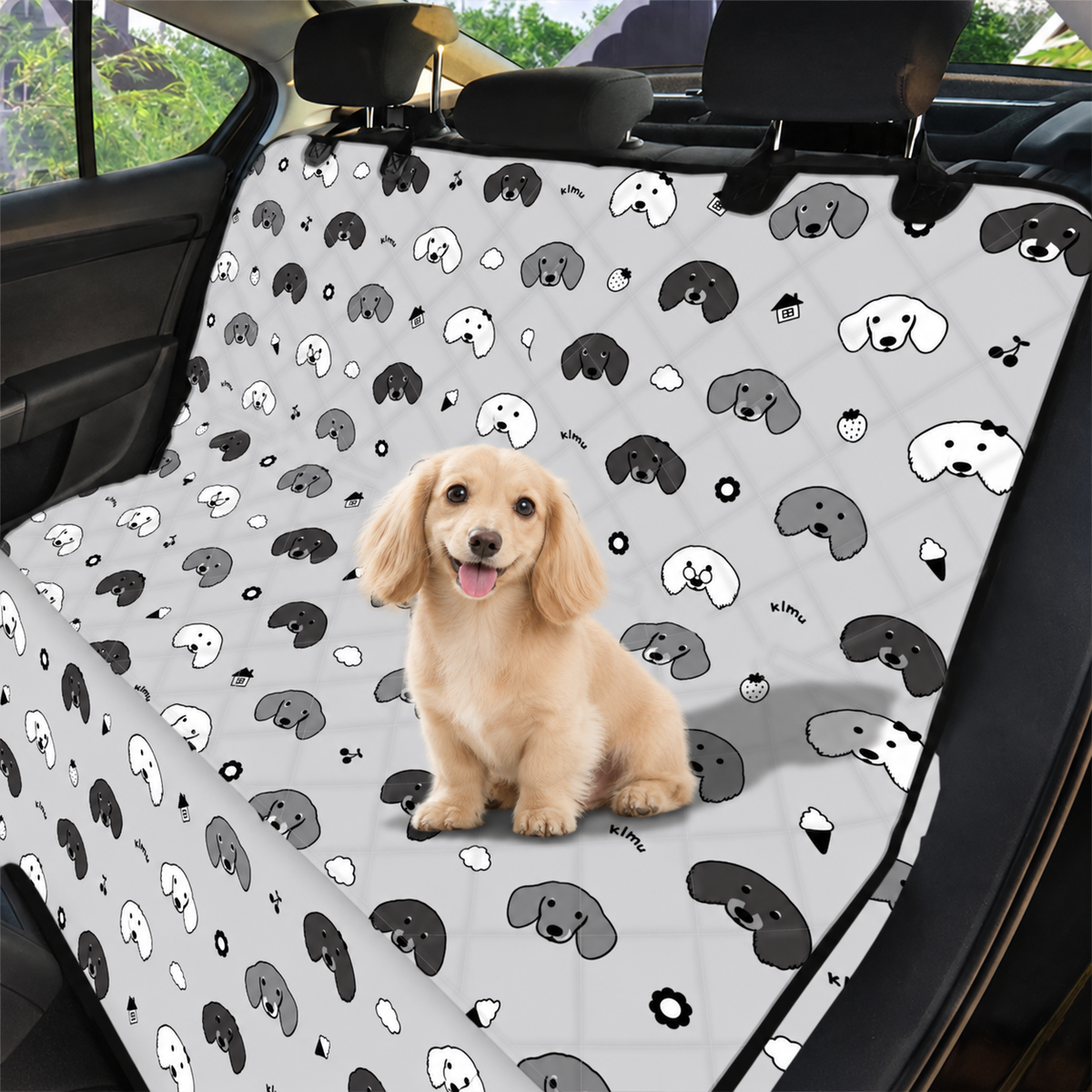 【予約商品】Random Face Quilting Car Seat Cover / ランダムフェイスキルティングカーシートカバー