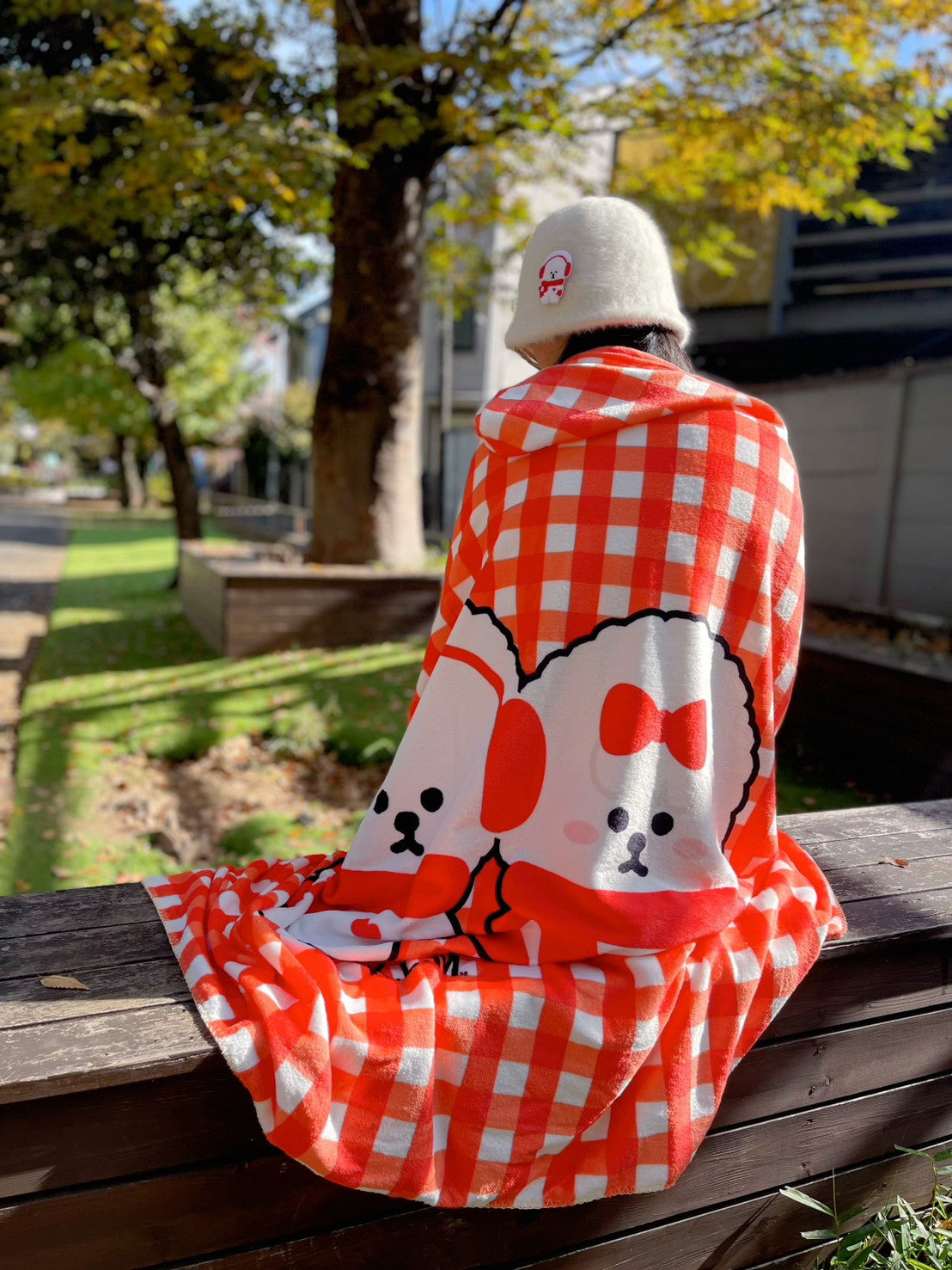 【即納】KLMuCCo Friends Hooded Blanket / フード付きブランケット