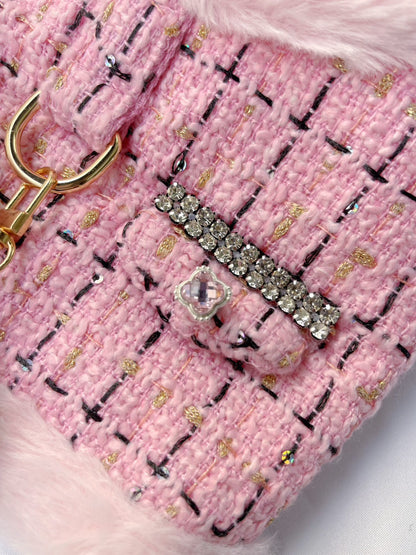 【Candy Series / 即納】Tweed Color Fur Wear Harness / ツイードカラーファーウェアハーネス