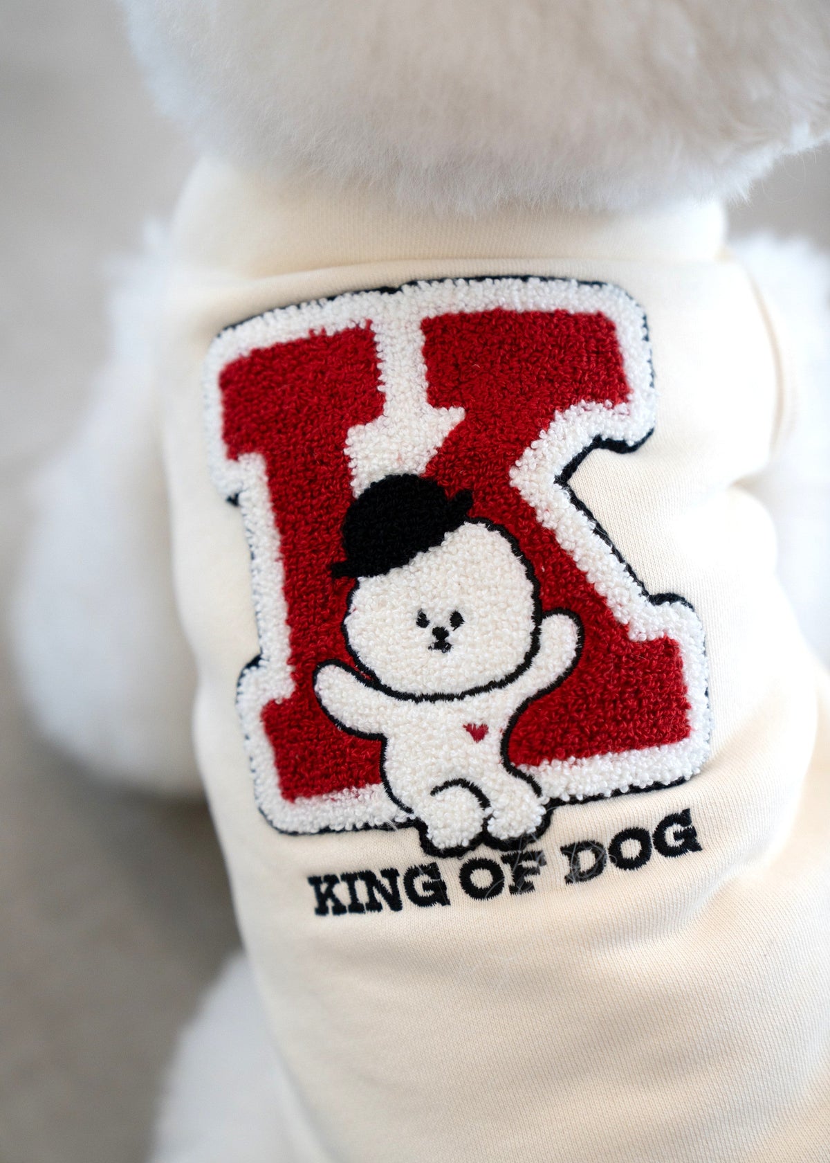 【即納】"King Of Dog" Half-Zip Pullover for Pet / 「King Of Dog」ハーフジッププルオーバー for Pet