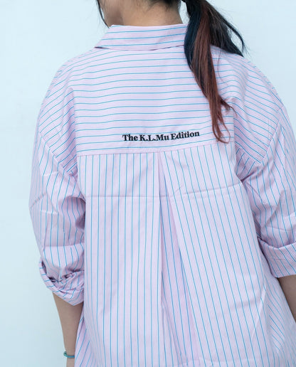 【即納】"King Of Dog" Stripe Shirt for Owner / 「King Of Dog」ストライプシャツ for Owner