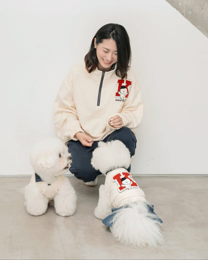 【即納】"King Of Dog" Half-Zip Pullover for Owner / 「King Of Dog」ハーフジッププルオーバー for Owner