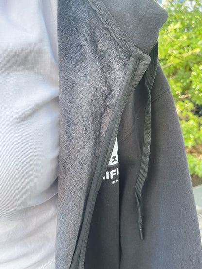 【予約商品】"KLMuCCo" Warm Zip-Up Hoodie / カスタム裏起毛ジップパーカー