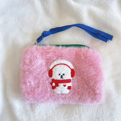 【即納】Color Fur Pouch / カラーファーポーチ