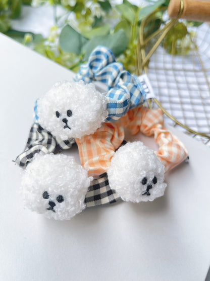 【即納】Mr. Klmu's Gingham Hair Tie / くるむくんギンガムミニシュシュ