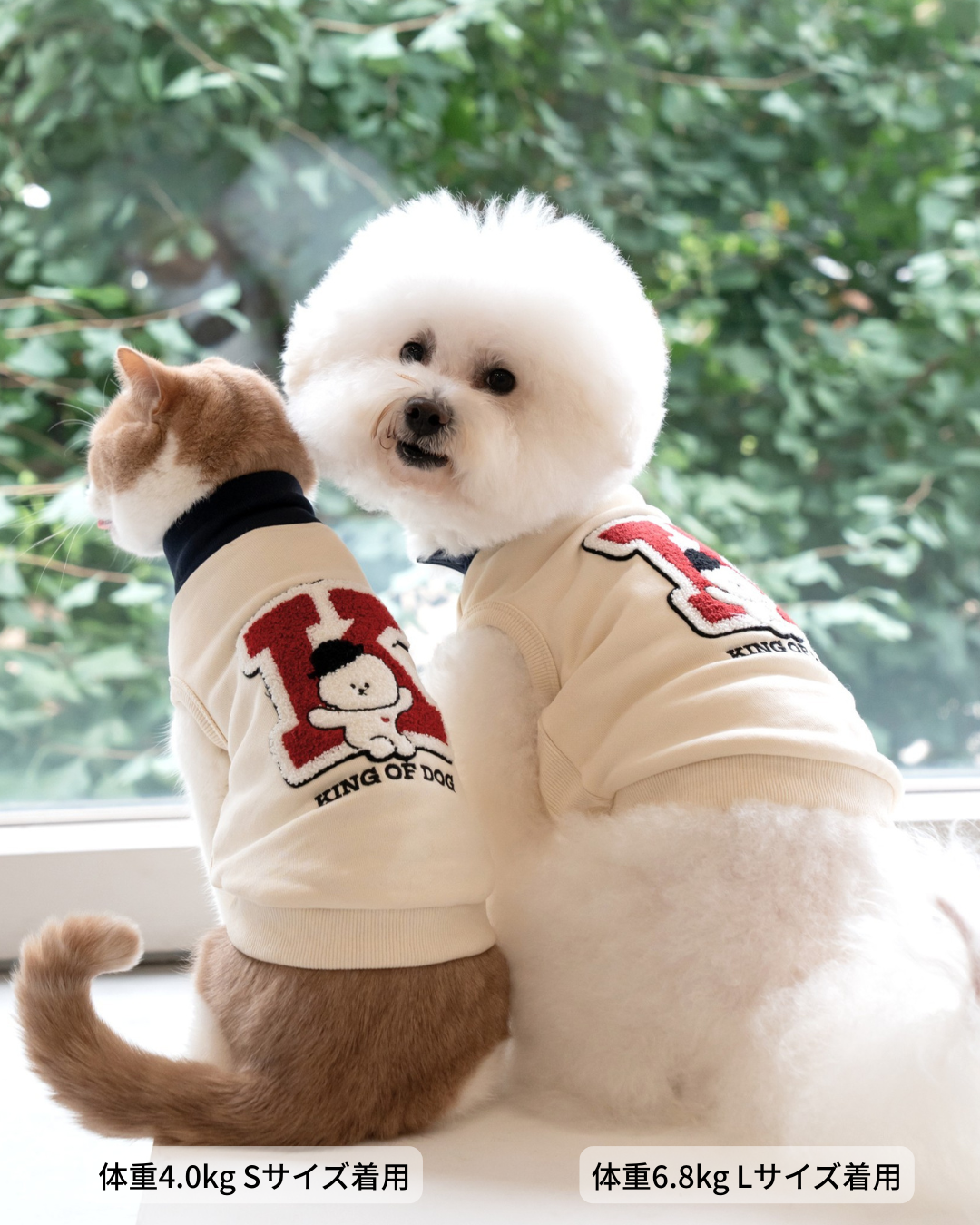 【即納】"King Of Dog" Half-Zip Pullover for Pet / 「King Of Dog」ハーフジッププルオーバー for Pet