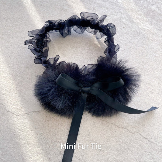 【即納】Mini Fur Tie / ミニファータイ