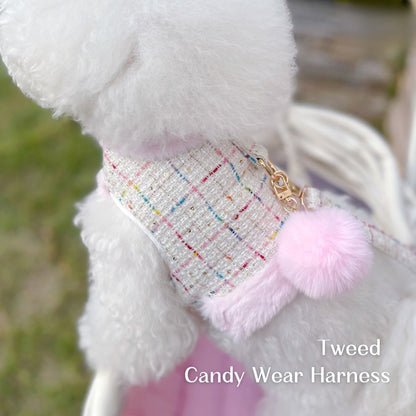 【Candy Series / 即納】Tweed Candy Wear Harness / ツイードキャンディウェアハーネス