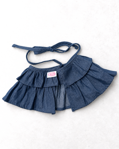 【即納】Denim Frill Skirt / デニムフリルスカート