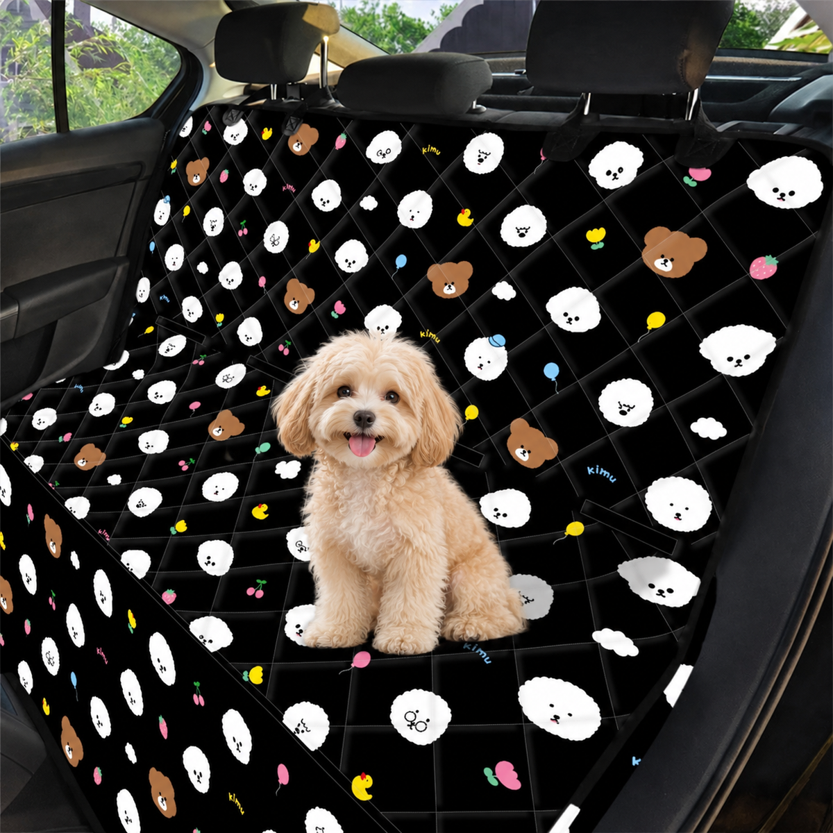 【予約商品】Random Face Quilting Car Seat Cover / ランダムフェイスキルティングカーシートカバー
