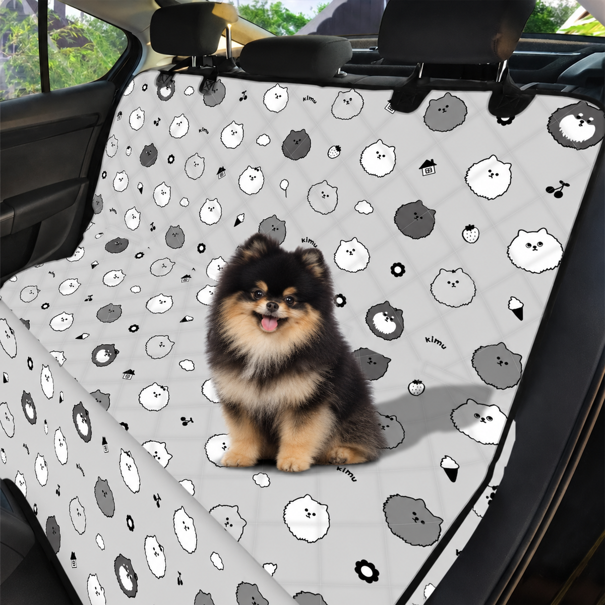 【予約商品】Random Face Quilting Car Seat Cover / ランダムフェイスキルティングカーシートカバー