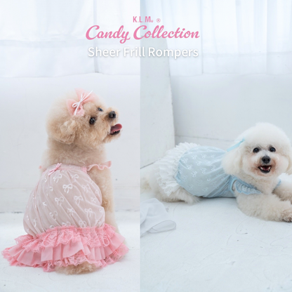 【Candy Series / 即納】Sheer Frill Rompers / シアーフリルローンパス