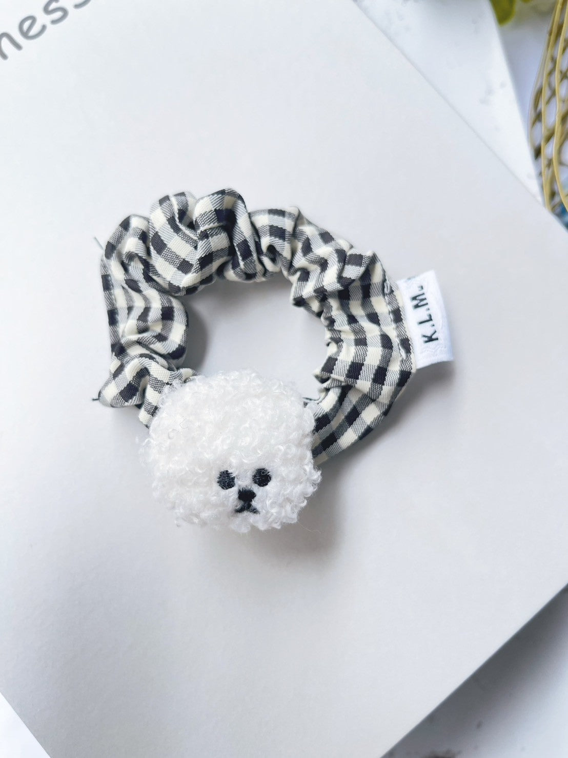 【即納】Mr. Klmu's Gingham Hair Tie / くるむくんギンガムミニシュシュ