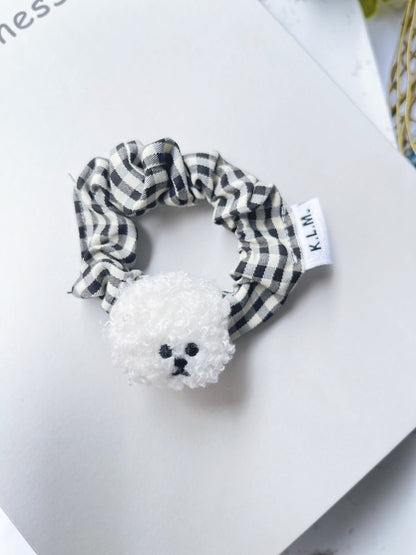 【即納】Mr. Klmu's Gingham Hair Tie / くるむくんギンガムミニシュシュ