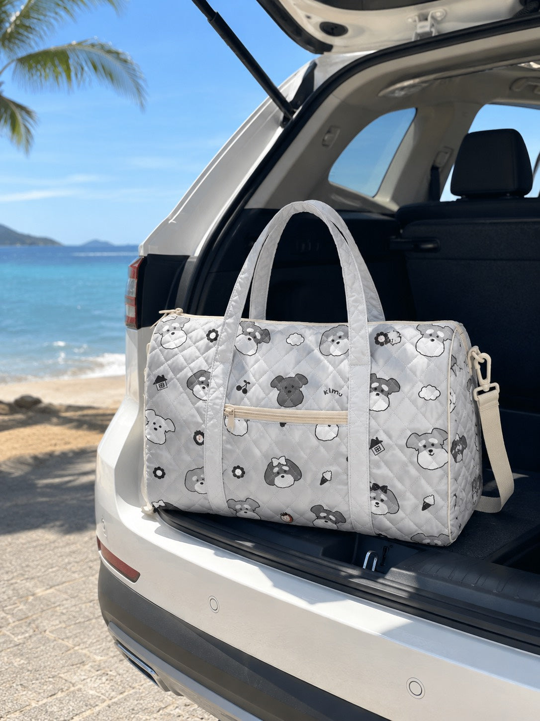 【予約商品】Random Face Quilting Travel Bag / ランダムフェイスキルティングトラベルバッグ